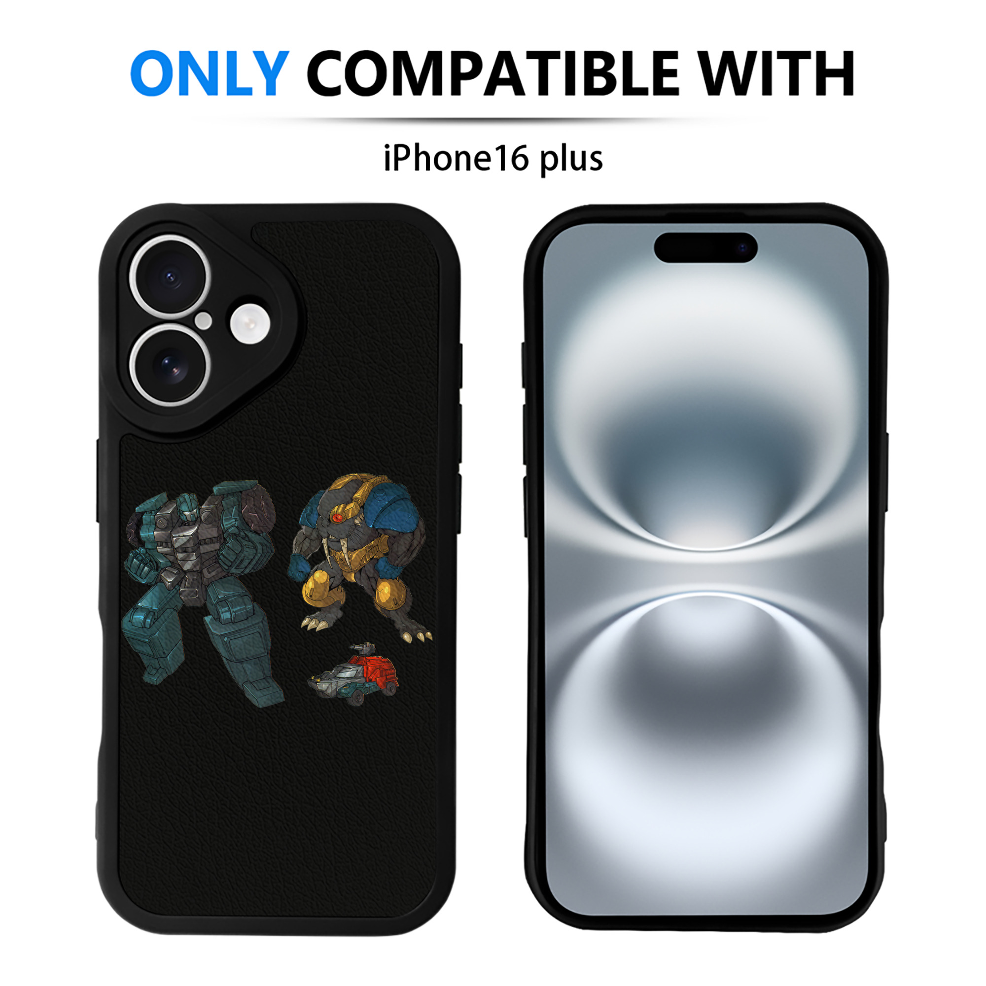 （画像用）  【iPhone 16シリーズ対応】シリコンスマホケース（レザー調） 材質：シリコン
